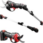 MZK 20V Battery Operated Cordless Electric Pruning Shears Range up to 12ft Pruning Shears with Rechargeable Battery, 1.2" Cutting Diameter (Battery and Charger Included)