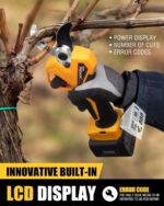 [All-Purpose Flagship Model] SWANSOFT PRU40 Battery Pruning Shears, 40 mm, 21 V, 1050 W, 4 Ahx2 Secateurs, Powerful Electric Garden Shears for Precise Tree Pruning, Rose Cuttings and Vines