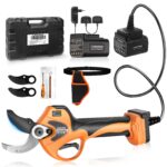 8605PRO Battery Pruning Shears, 40 mm Professional Electric Pruning Shears, 1050W 21V 2A + 4A Battery Loppers