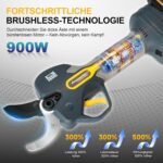 Akku-Astschere 50MM - Elektrische Gartenschere für Gärten, Äste & Obstbäume, Kompatibel mit Makita 18V Akku (ohne Akku & Ladegerät, nur PR-E50 Maschinenkörper)